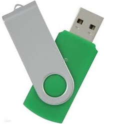 Green Swivel USB Flash Drive 