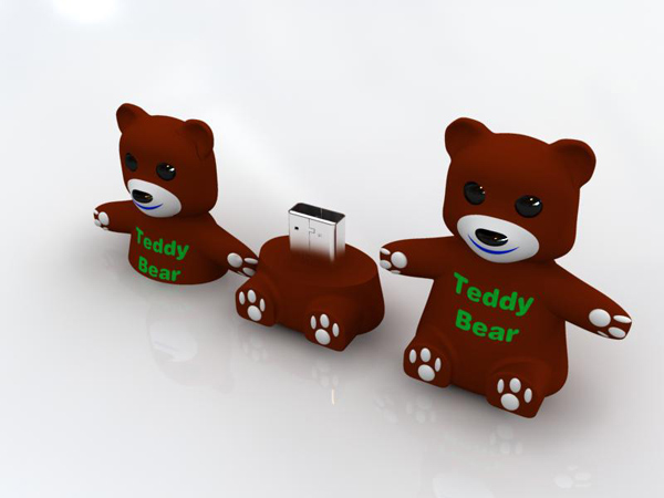 USB Flash Drive-Style Teddy Bear