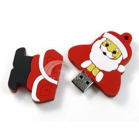 Christmas Present Santa Claus USB Flash Drive