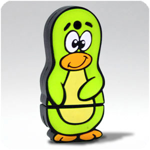 Cartoon USB Flash Drives:green
