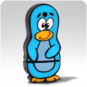 Cartoon USB Flash Drives:blue
