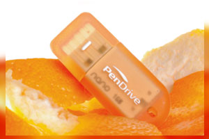 Cartoon USB Flash Drives:Fruity Orange