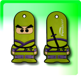 Cartoon USB Flash Drives:Ninja Boy Green
