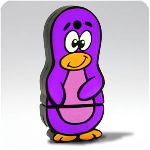 Cartoon USB Flash Drives:purple