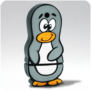 Cartoon USB Flash Drives:gray