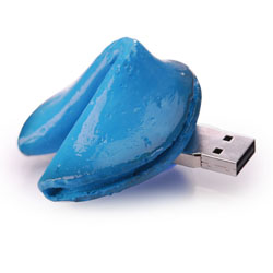 Blue Fortune Cookies usb flash drive