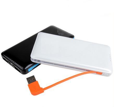 Bulk Buy Power Bank 6000mAh Power Bank for blackberry with Built-in Cablev