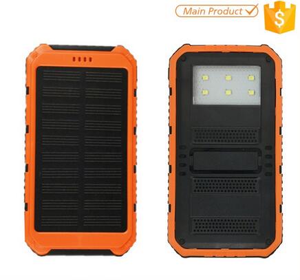 Waterproof Cheap Solar Mobile Phone Charger 12000mah