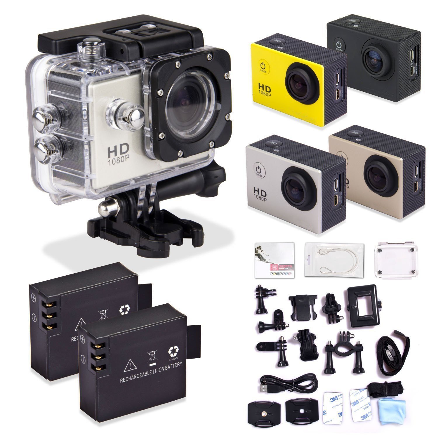 SJ4000 Action Sport Cam Camera 1080P 30fps H.264 1.5 Inch 170 Degree Wide Angle
