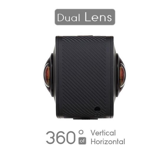 360 Degree Panoramic VR Camera with Dual Spherical Lens [Front & Back], HD Wi-Fi Digital Photography