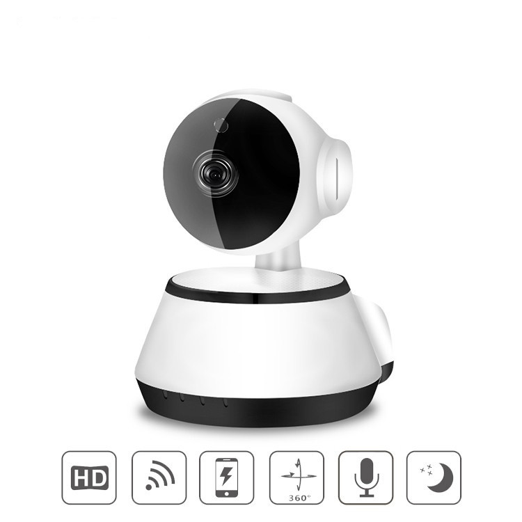 Pan Tilt Dog Robot Mini P2P Small Wifi CCTV V380 IP Camera