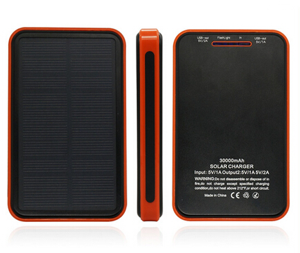 2016 Wholesale Waterproof Solar Power Bank 10000mAh Outdoor Solar Powerbank with Led Light