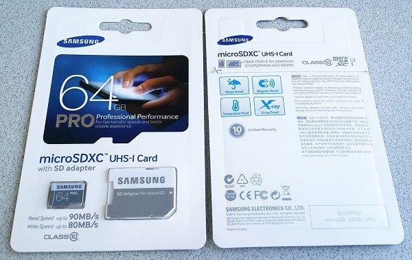 samsung MicroSD Pro 32GB-64GB