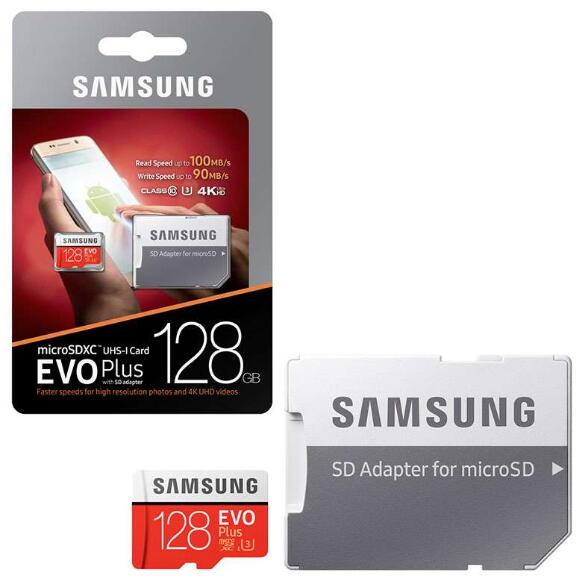 Samsung EVO Plus Micro SD SDXC Memory Card UHS-1 Class 10 with Adapter - 128GB 64GB 32GB 16GB 