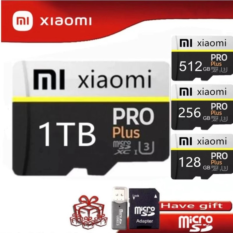 Xiaomi Micro SD Card 128GB 256GB 512GB 1TB Card 10 High-Speed TF Memory Card for Phone Camera Tablet