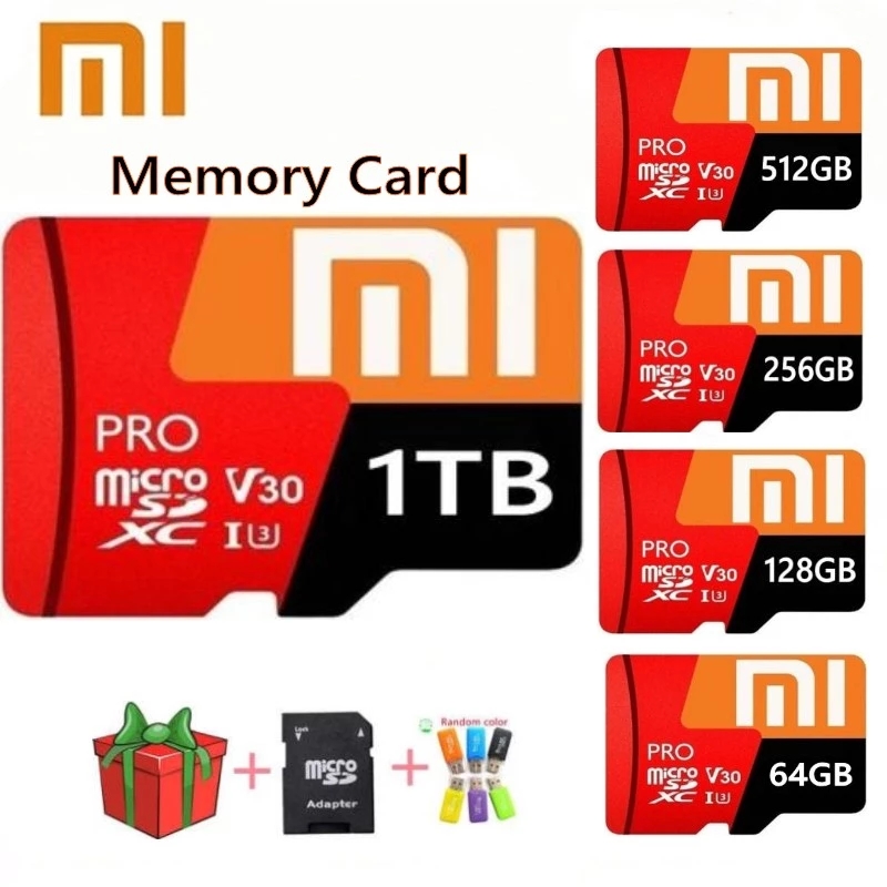 128GB 256GB XiaoMi SD Memory Card 512GB 1TB High Speed Flash Class10 TF SD Card with adapter 