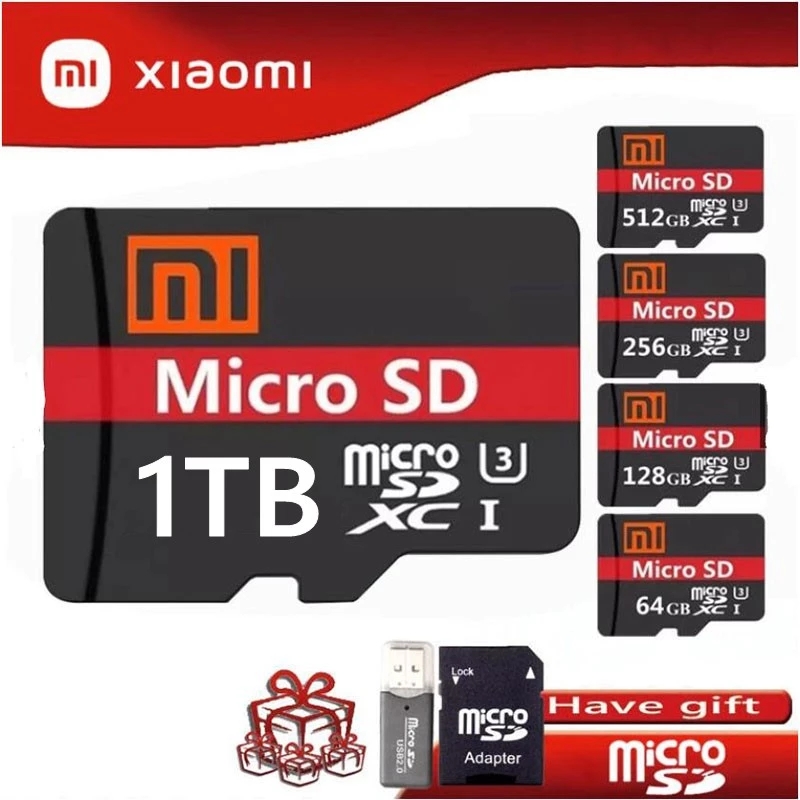 XIAOMI Memory Card 512GB 256GB 128GB Micro TF SD Card Flash Class 10 High-Speed TF Memory Card