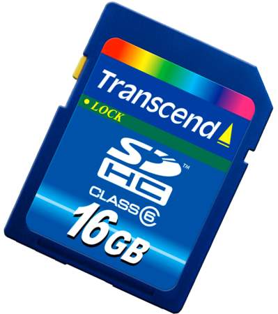 Transcend 16GB Secure Digital Class 6 SDHC Card