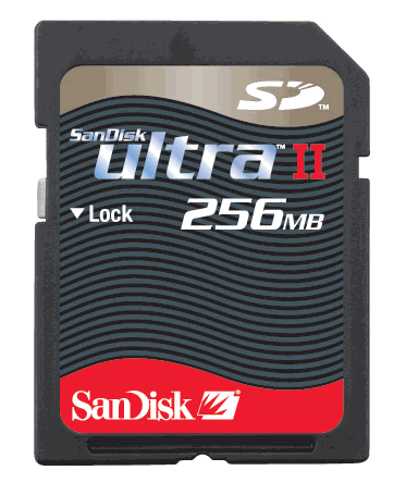 Sandisk 256MB 60X Secure Digital ULTRA II SD Card
