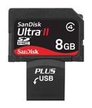 Sandisk 8GB Ultra II Secure Digital SDHC Plus Card