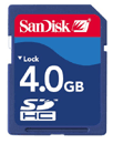 Sandisk 4GB Secure Digital SD Card