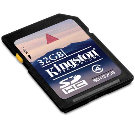 Kingston 32GB Class 4 Secure Digital Memory Card