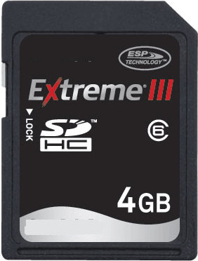 4GB Extreme III SDHC Secure Digital Card