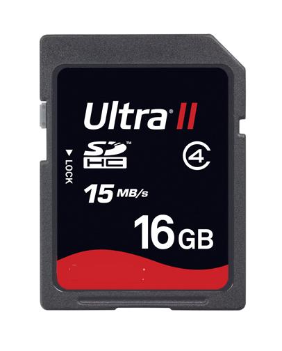 16GB Ultra II SDHC High Performance Secure Digital SD Card