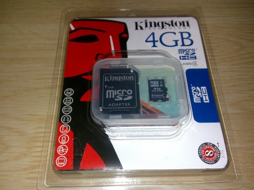 Kingston 4GB Micro SDHC Card