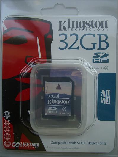 Kingston 32GB Micro SDHC Card