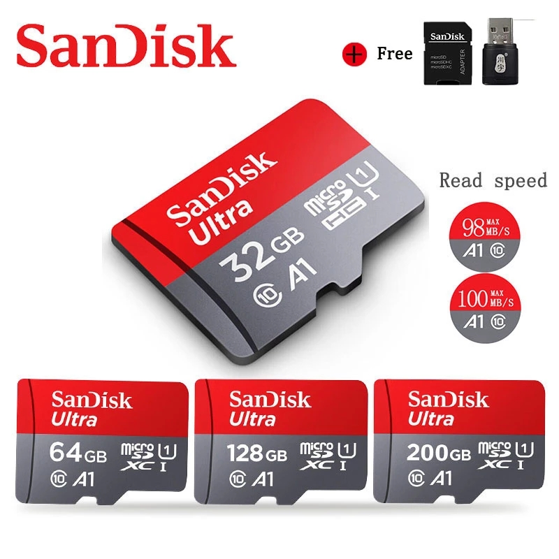 Sandisk Ultra Micro SD 64GB 128GB 256GB 400GB 16G 32GB 