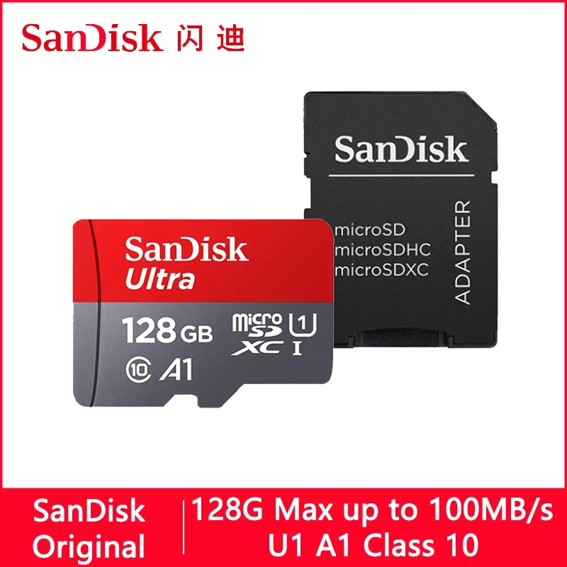 Sandisk Ultra Micro SD 128GB 32GB 64GB 256GB 16G 400GB Micro SD Card SD