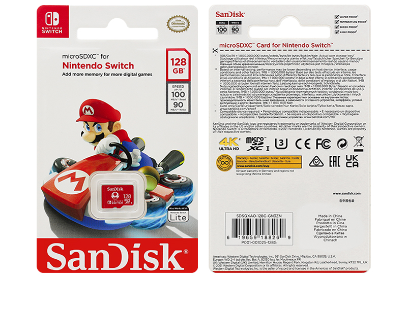 SanDisk Nintendo Switch 256GB 128GB 400GB Micro SD Card U3 128GB Flash Card Memory Card 4K Ultra HD