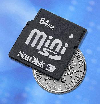 Sandisk 64MB Secure Digital miniSD Card