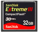 SanDisk 32GB Extreme III CompactFlash Card