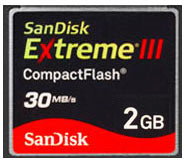 SanDisk 2GB Extreme III CompactFlash Card