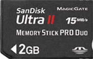 Sandisk Ultra II 2GB Memory Stick PRO Duo Card