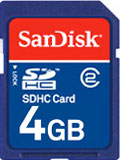 Sandisk 4GB SDHC Card(Standard Card)