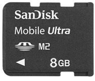Sandisk Mobile Ultra Memory Stick 8GB Micro M2 Card