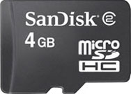 SanDisk 4GB microSD Card