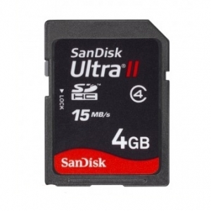SanDisk 4GB Ultra II SDHC Card