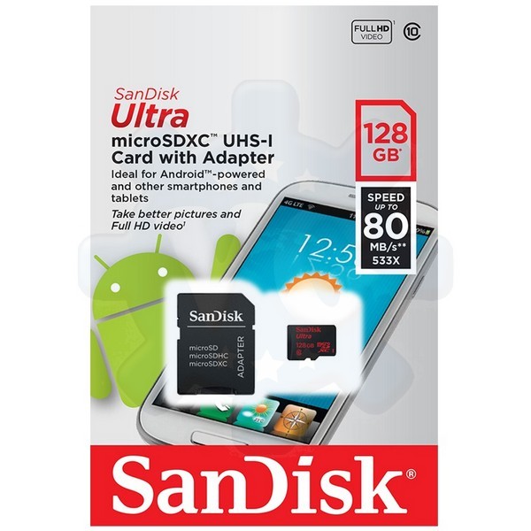 sandisk ultra micro sd card 80mb/s