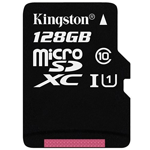Kingston Digital 128GB microSDXC Class 10 UHS-I 45MB/s Read Card with SD Adapter