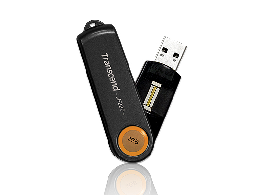 Transcend JetFlash 220 Fingerprint USB Flash Drive 2GB USB Flash Drive
