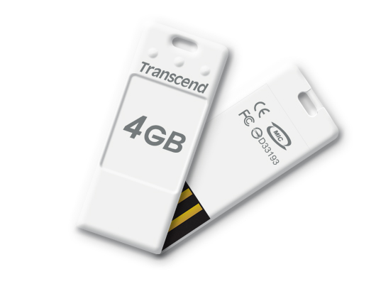 Transcend JetFlash T3-5W 4GB USB Flash Drive