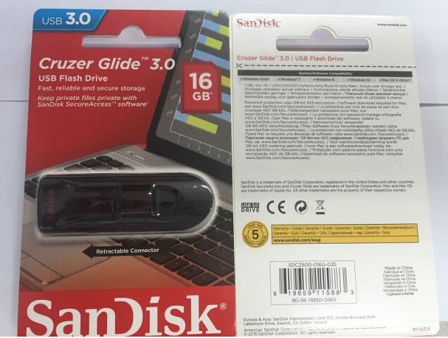 SanDisk Cruzer Glide  3.0 USB 16GB-128GB