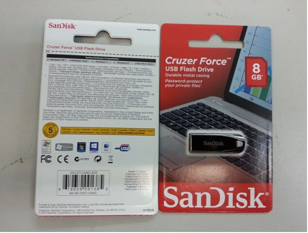 Cruzer Force USB Flash Drive 8GB-32GB