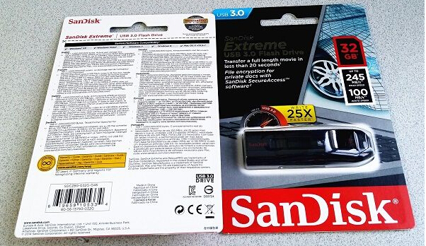 SanDisk Extreme USB3.0 Flash Drive 16GB-64GB