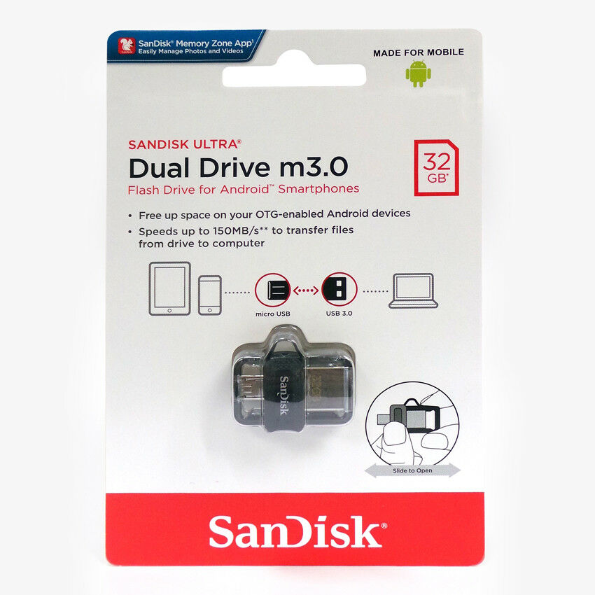 SanDisk Ultra USB 3.0 Dual OTG Pen Drive 32GB 64GB 128GB 150M/s USB Flash Drive 256GB U Disk